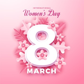 International women's day in paper style Free Vector