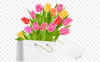 International Women's Day Public holiday March 8 Clip art - Spring Bag with Tulips PNG Clipart Picture 