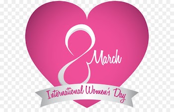 International Women's Day Woman Clip art - March 8 International Womens Day Pink Heart PNG Clipart Image 