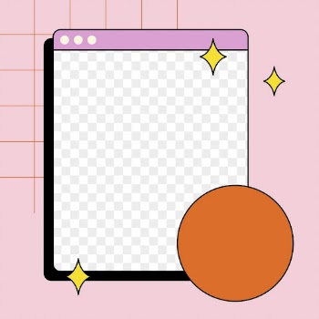 Internet browser png frame, retro | Free PNG - rawpixel