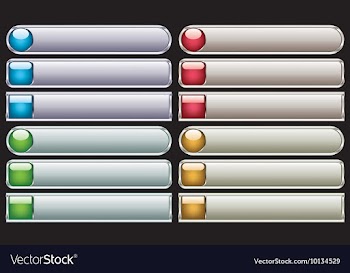 Internet glossy buttons vector image