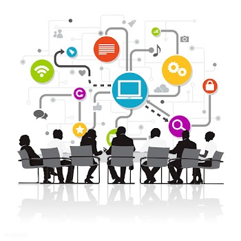 Internet network meeting | Free stock vector - 394001