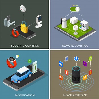 Internet of things isometric concept Free Vector