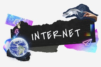 Internet word typography, technology neon | Free Photo - rawpixel