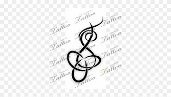 Intertwined Letters T And S - Bracelet Tattoo Rose Vine