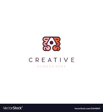 Intestine with arrow up creative logo desig vector image