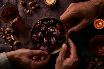 Intimate Iftar Gathering with Medjool Dates and Arabic Tea