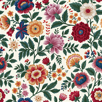 Intricate Floral Pattern on Light Background
