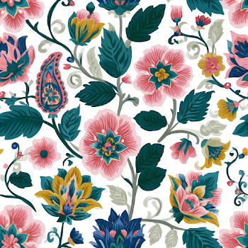 Intricate Jacobean Floral Pattern