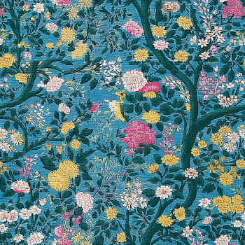 Intricate Vintage Botanical Textile Pattern