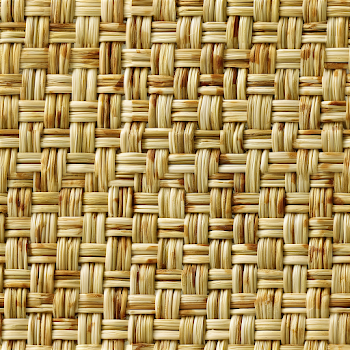 Intricate Woven Bamboo Reed Mat Texture