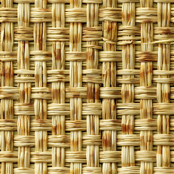 Intricate Woven Bamboo Reed Mat Texture