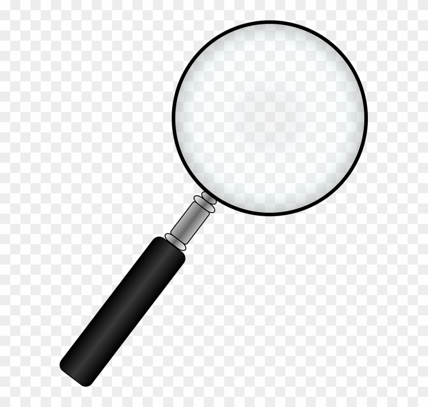 Investigations - Transparent Background Magnifying Glass