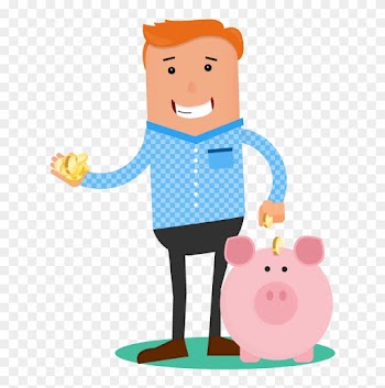 Investing Clipart Financial Wellness - Save Money Png Cartoon
