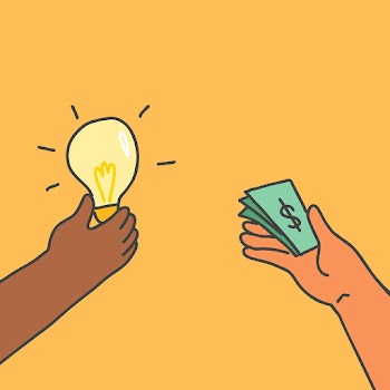 Investment doodle, money for idea | Free stock illustration | High Resolution graphic