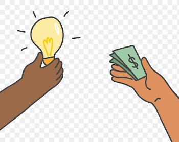 Investment png doodle sticker money for idea | Free stock illustration | High Resolution graphic