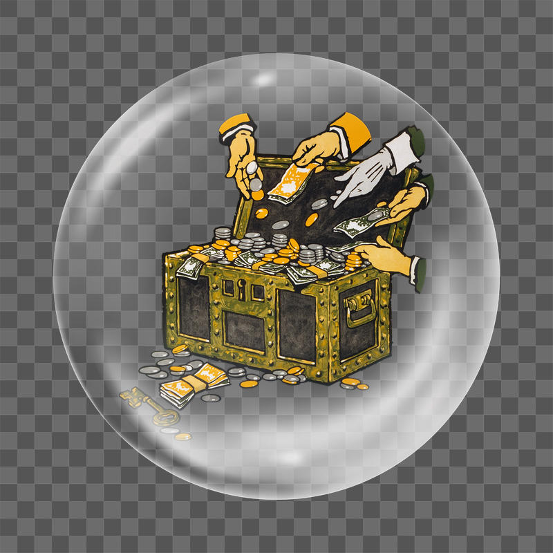 Investment png money chest sticker, | Free PNG - rawpixel