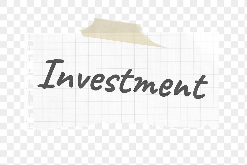 Investment png ripped paper sticker, | Free PNG - rawpixel