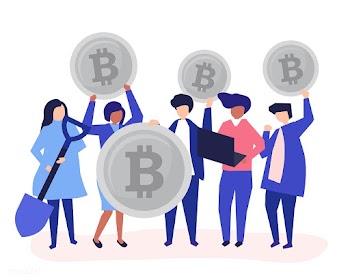 Investors investing in bitcoins | Free stock vector - 478741