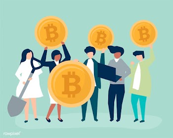 Investors investing in bitcoins | Free stock vector - 478776
