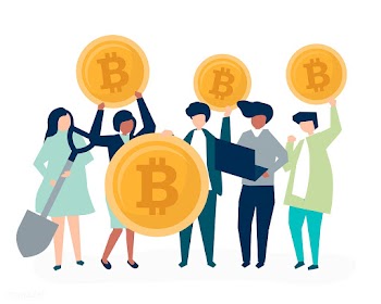 Investors investing in bitcoins | Free stock vector - 478805
