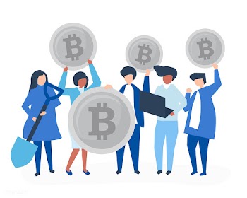 Investors investing in bitcoins | Free stock vector - 480190