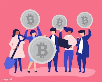 Investors investing in bitcoins | Free stock vector - 480204