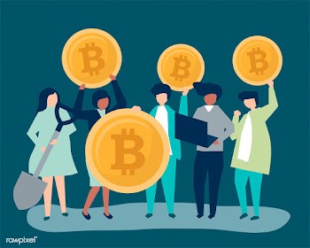 Investors investing in bitcoins | Free stock vector - 480231