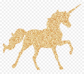 Invisible Pink Unicorn Birthday Party Gold - unicorn 
