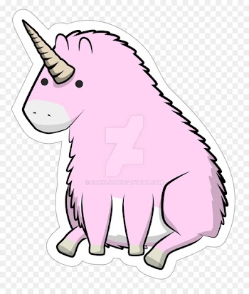 Invisible Pink Unicorn Cartoon Animation - unicorn 