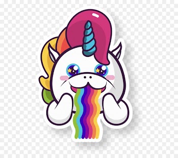 Invisible Pink Unicorn T-shirt Horse Sticker - unicorn 