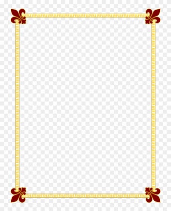 Invitation Borders - Blue And Gold Border