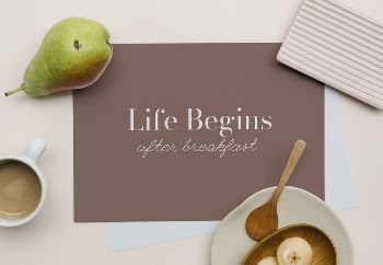 Invitation card, breakfast, food design | Free Photo - rawpixel