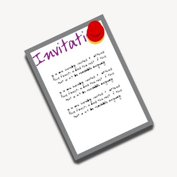 Invitation card clipart, collage element | Free PSD - rawpixel