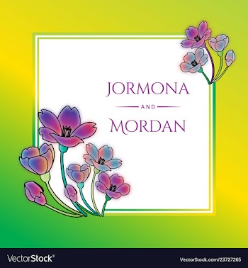 Invitation greeting card template vector image