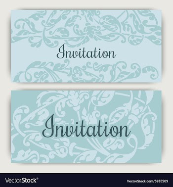 Invitation template vector image