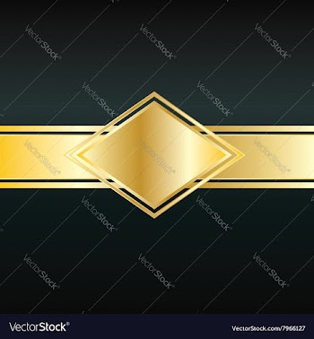 Invitation with Gold Ribbon vector image