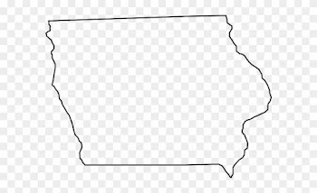 Iowa Outline Clip Art - Iowa State Outline Vector