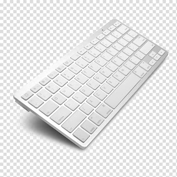 IPad Air iPad mini iPhone 4 Computer keyboard Bluetooth, White Keyboard transparent background PNG clipart
