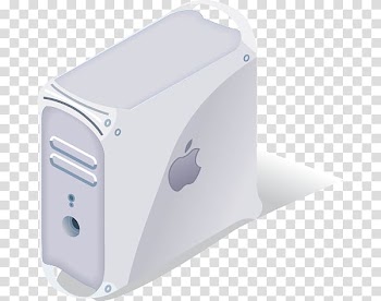 IPad Macintosh Computer case Apple, single white apple chassis transparent background PNG clipart