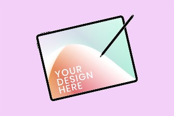 iPad screen mockup vector, digital | Free Vector Mockup - rawpixel