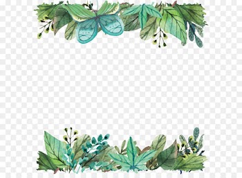iPhone 5s Leaf Telephone Tree Silicone - Watercolor green leaf border 