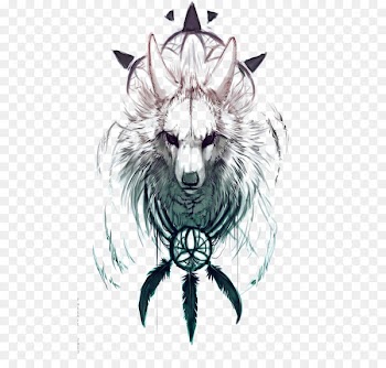 iPhone 6 Dreamcatcher High-definition television High-definition video Wallpaper - White atmosphere wolf decorative pattern 