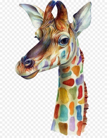 iPhone 6 Plus iPhone 5 iPhone 4S iPhone 7 - Watercolor giraffe 