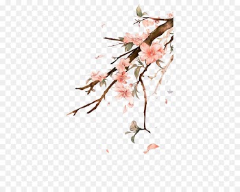 iPhone 6S Chinese art Landscape painting Watercolor painting - Watercolor painting peach welt 