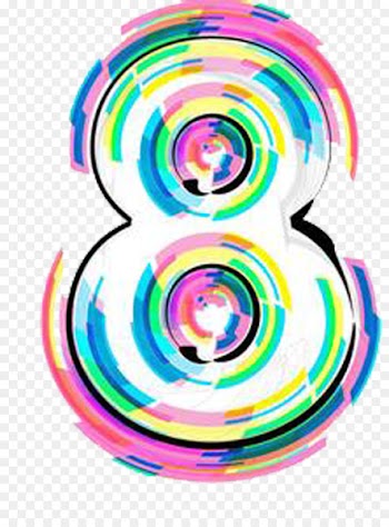 iPhone 8 Drawing The arts Clip art - Multicolored 8 