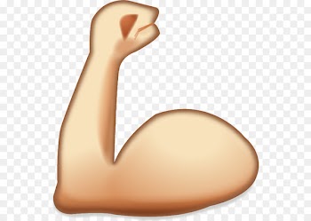 iPhone Apple Color Emoji Sticker World - muscle 