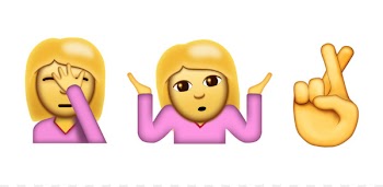 iPhone Emoji Facepalm Shrug - Emoji 