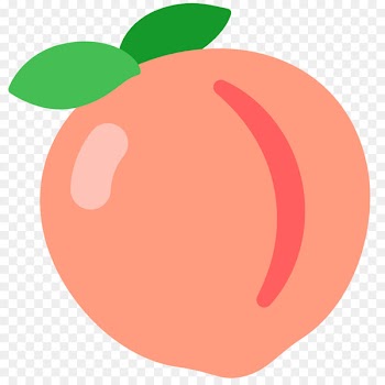 iPhone Emoji Peach Sticker Text messaging - peach 