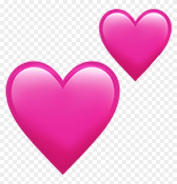 Iphone Heart Emoji Love Tumblr Heart Emoji Love Tumblr - Double Pink Heart Emoji